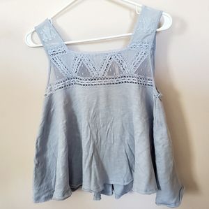 Free People Light Blue Tank Top